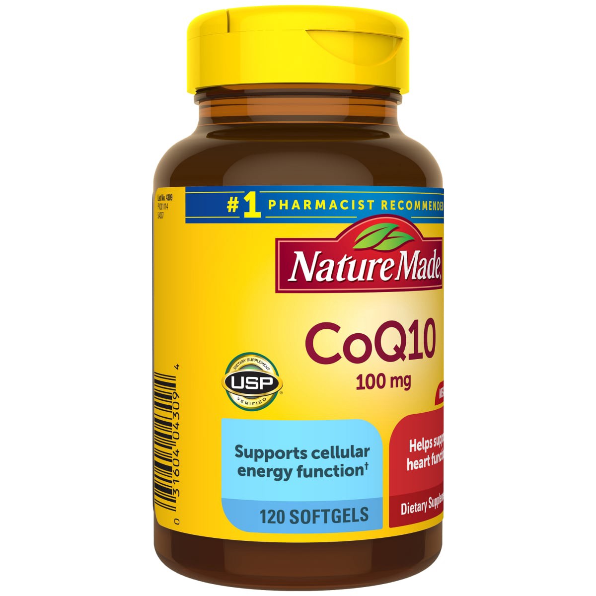 slide 11 of 29, Nature Made CoQ, Dietary Supplements for Heart Health and Cellular Energy Production, 120 Day Supply, 120 ct