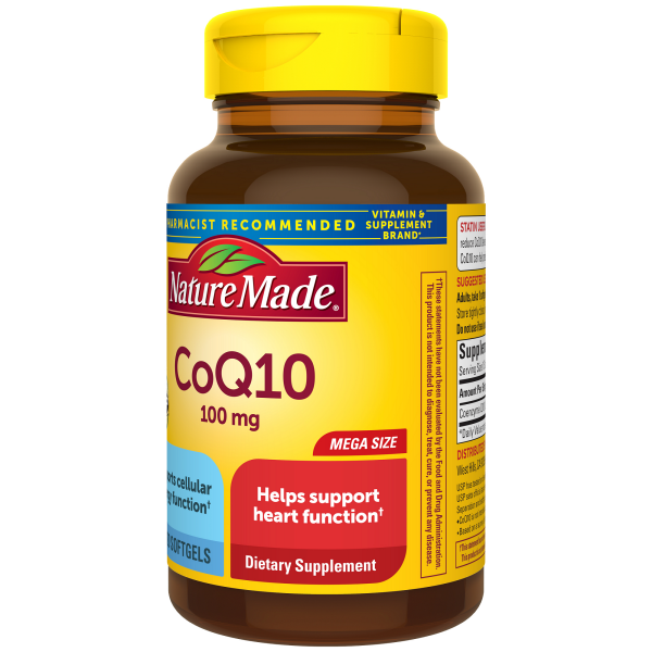 slide 11 of 29, Nature Made CoQ, Dietary Supplements for Heart Health and Cellular Energy Production, 120 Day Supply, 120 ct