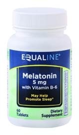 slide 1 of 1, Equaline Melatonin 5mg Tablets, 60 ct