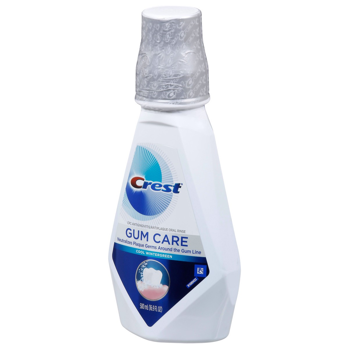 slide 2 of 12, Crest Gum Care Mouthwash, Cool Wintergreen, 16.9 oz