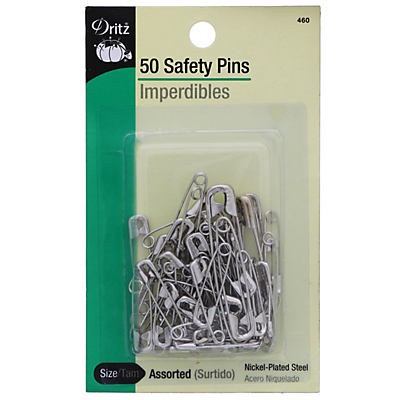 slide 1 of 3, Dritz Safety Pins Assorted, 1 ct