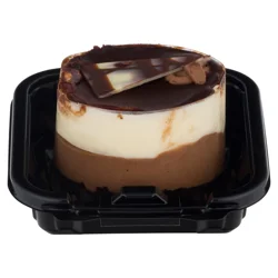 Bakery Chocolate & White Mousse Cake 3 Inch Single Serve