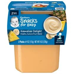 Gerber 2nd Foods Baby Foods, Hawaiian Delight, 4 oz Tub (2 Pack)