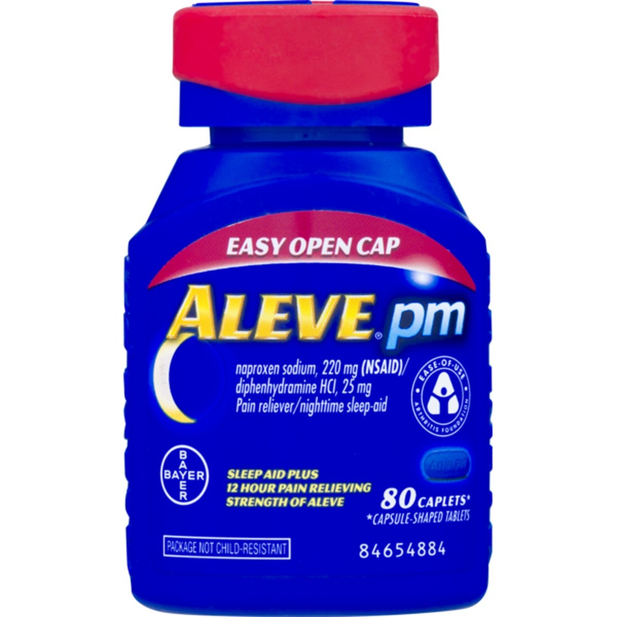 slide 1 of 1, Aleve Pm Naproxen Sodium 220Mg Caplets Pain Reliever/Nighttime Sleep Aid, 6400 ct