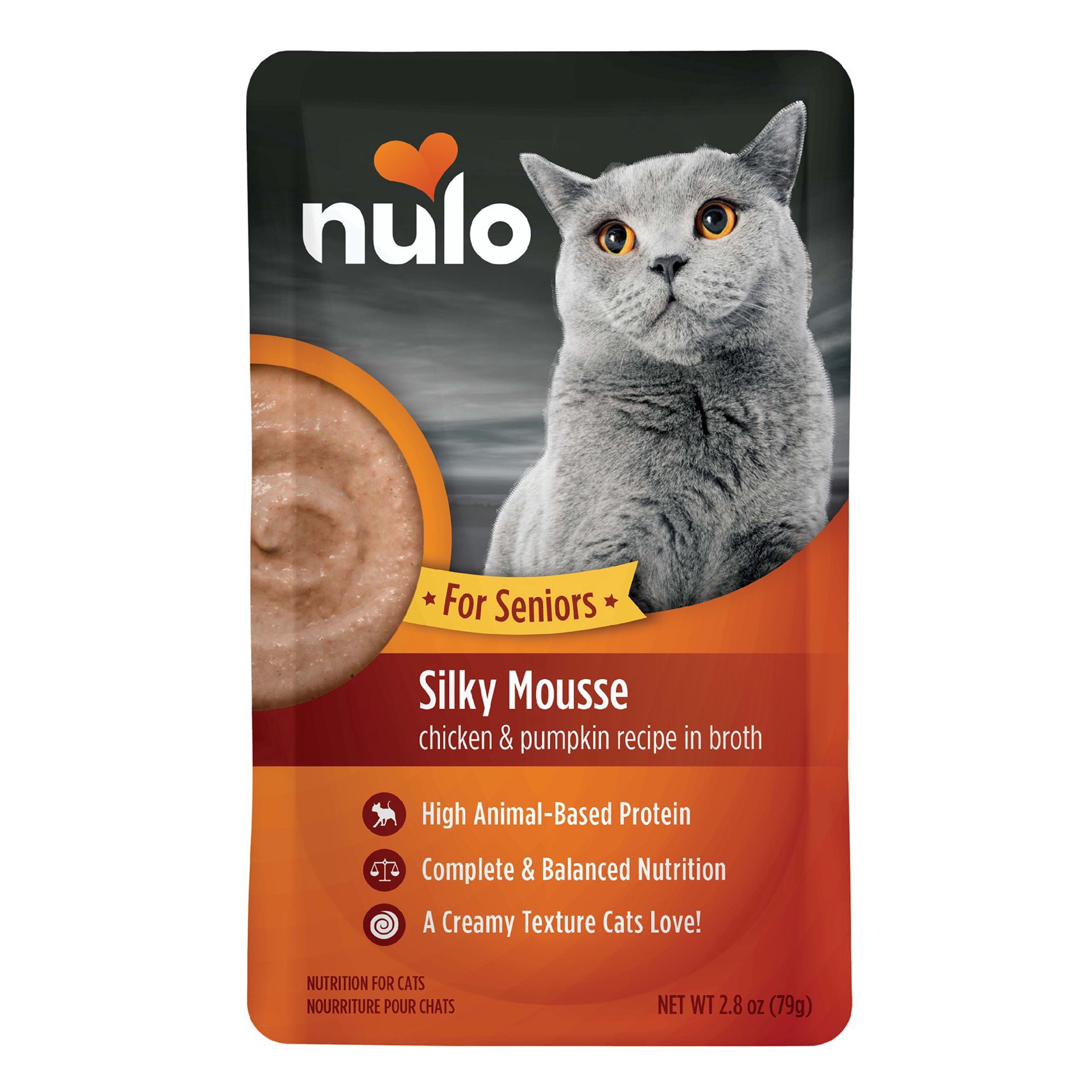 slide 1 of 1, Nulo Medalseries Senior Wet Cat Food - High-Protein, Silky Mousse, 2.8 Oz., 2.8 oz