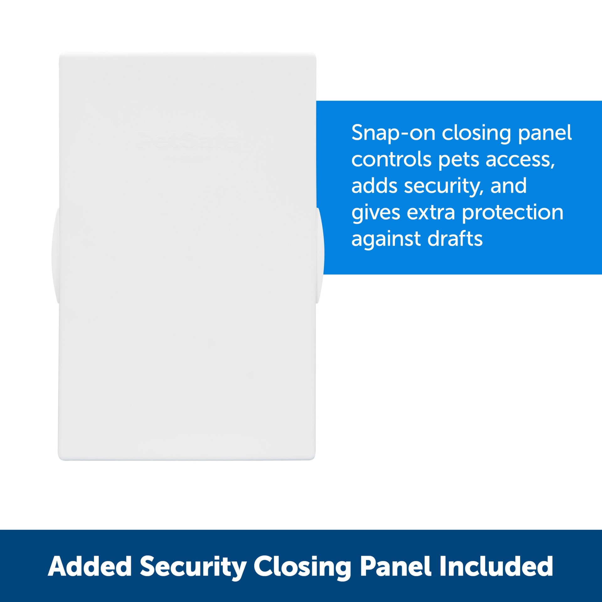 slide 4 of 6, PetSafe White Plastic Medium Dog/Cat Door for Entry door, 1 ct