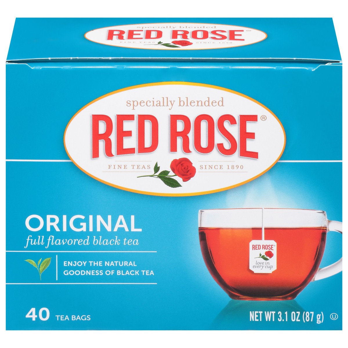 slide 1 of 5, Red Rose Tea Tea Orange Pekoe - 40 ct, 40 ct