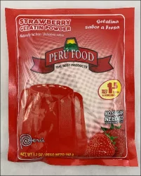 Peru Food Gelatina Fresa - Strawberry Gelatin