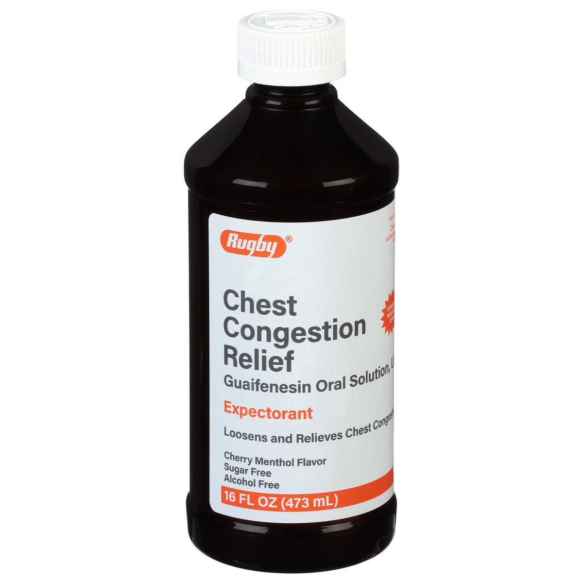 slide 3 of 10, Rugby Chest Congestion Relief, Cherry Menthol Flavor, 16 fl oz