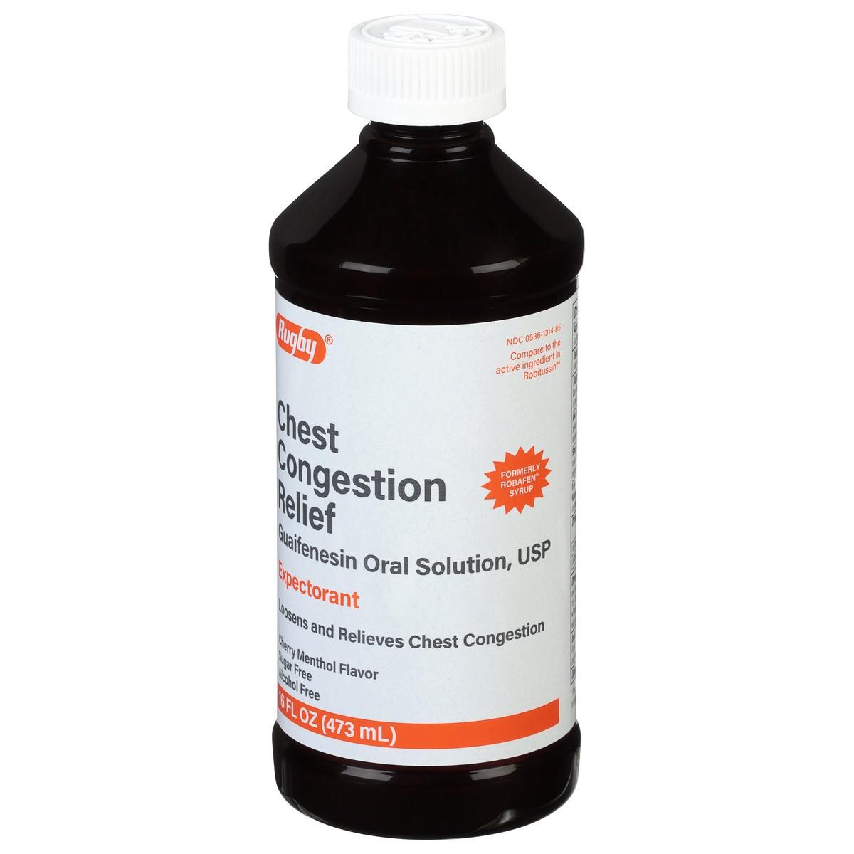 slide 2 of 10, Rugby Chest Congestion Relief, Cherry Menthol Flavor, 16 fl oz