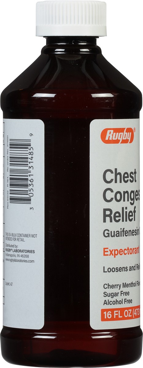 slide 8 of 10, Rugby Chest Congestion Relief, Cherry Menthol Flavor, 16 fl oz