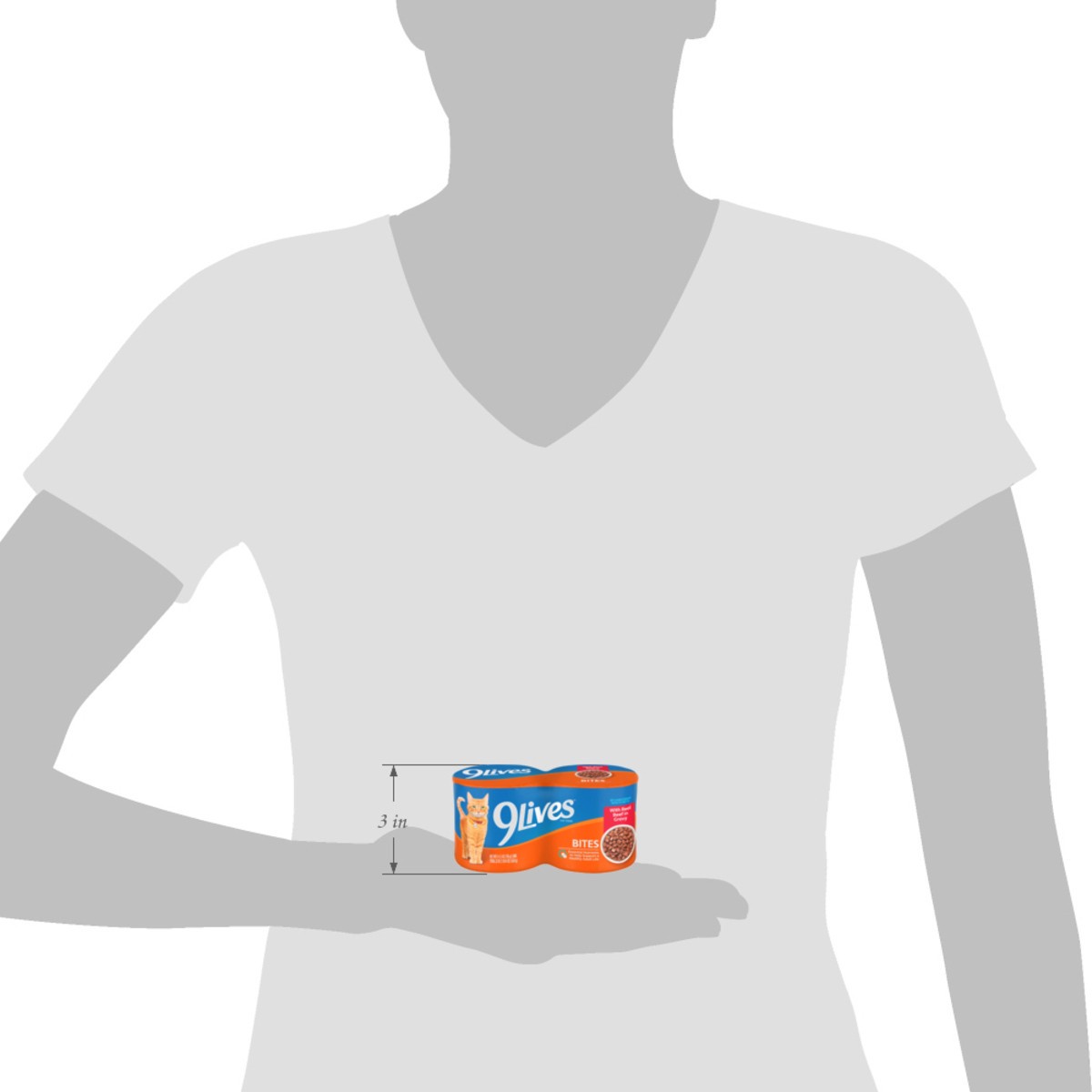 slide 2 of 15, 9 Lives Bites Beef In Gravy Cat Food - 4 Count, 4 ct