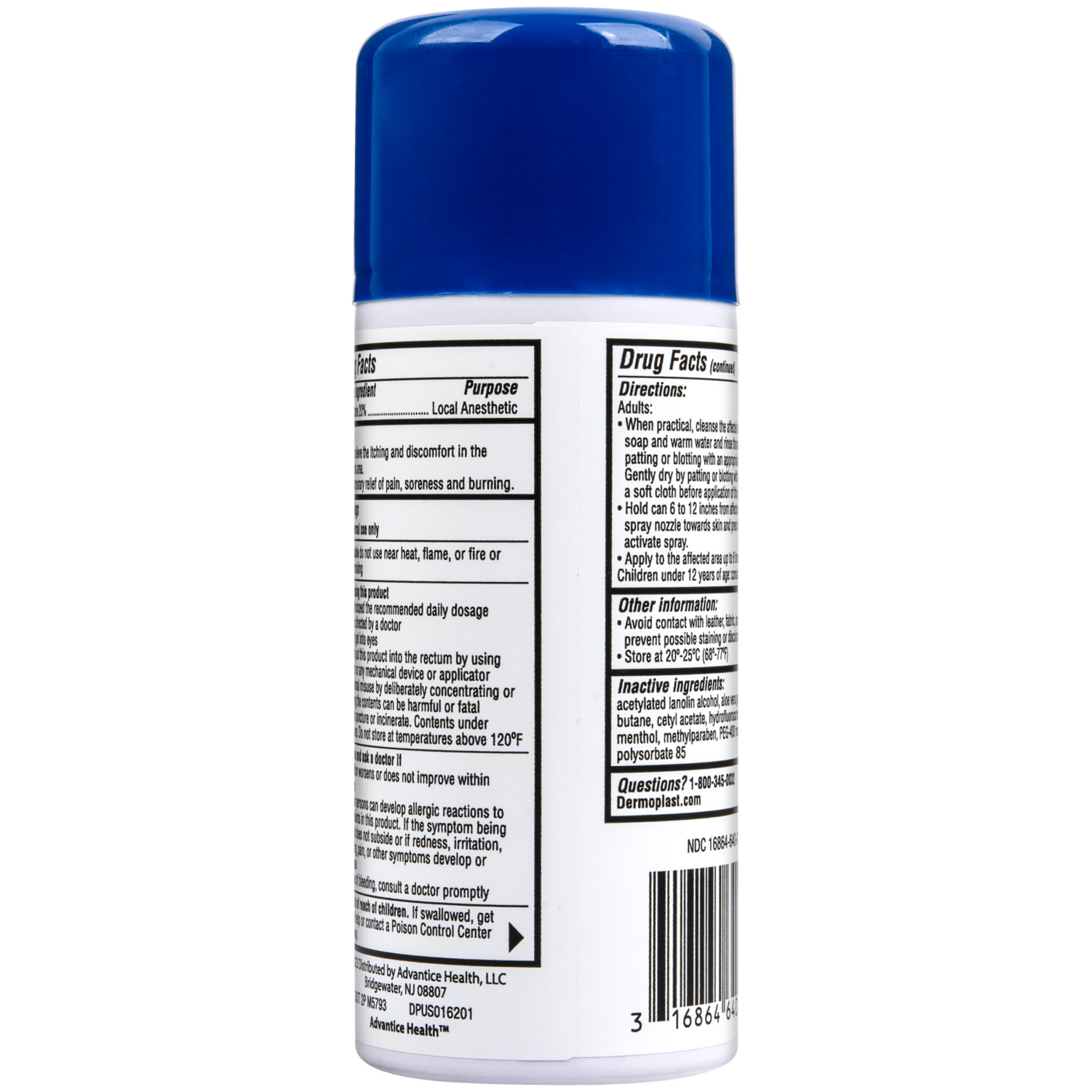 slide 3 of 3, Dermoplast Postpartum Perianal Pain Relief Spray, Unscented, 2.75 oz, 2.75 oz