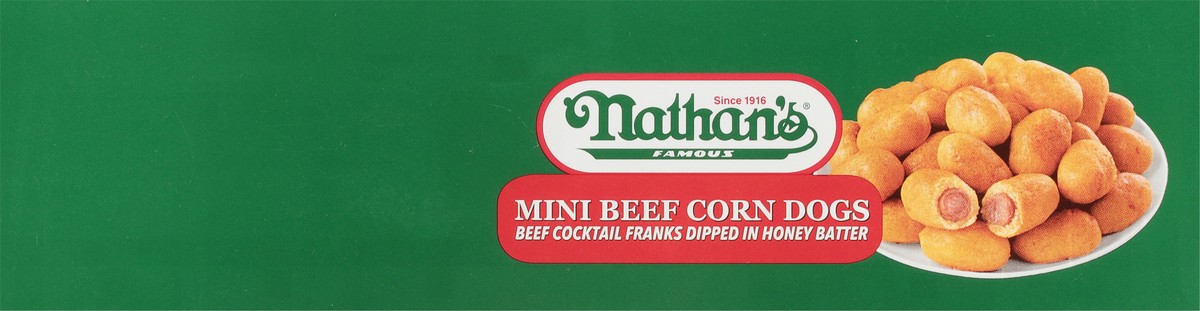 slide 13 of 13, Nathan's Famous Mini Beef Corn Dogs 24 oz, 24 oz