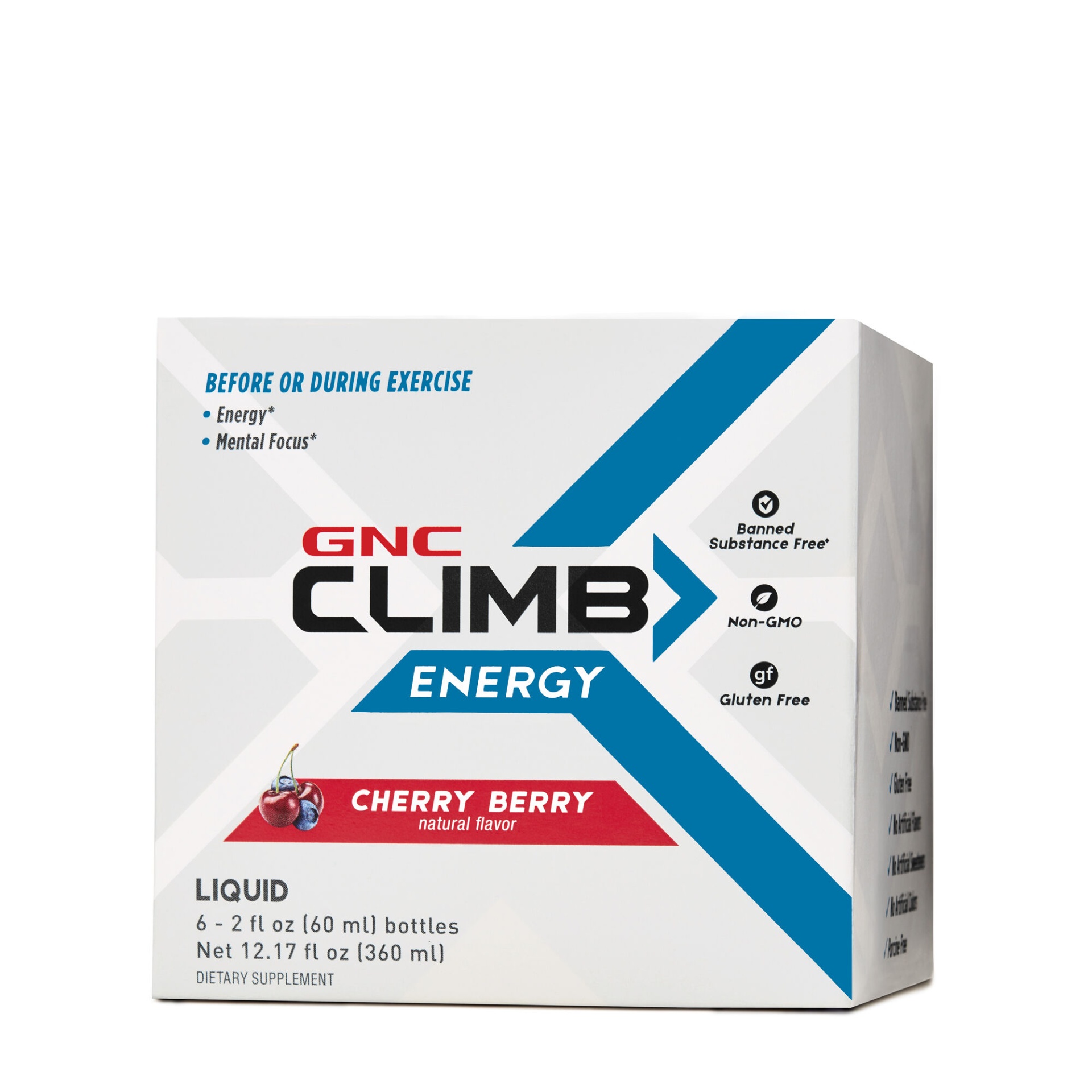 slide 1 of 1, GNC Climb Energy - Cherry Berry, 6 ct