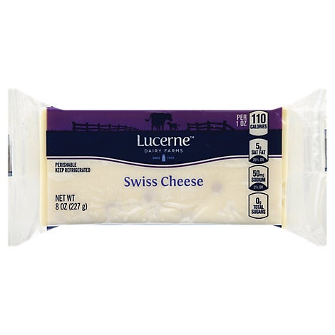 slide 1 of 1, Lucerne Cheese Swiss Emmentaler, 8 oz