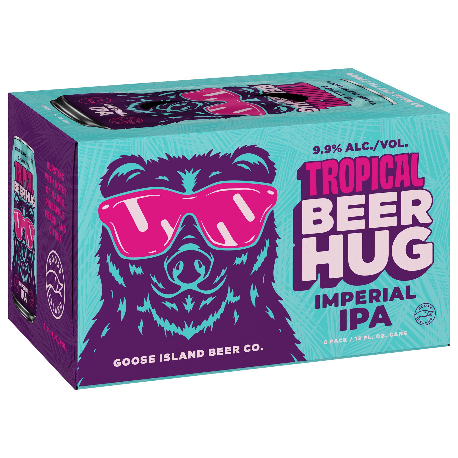 slide 1 of 9, Goose Island Beer Co. Tropical Beer Hug Imperial IPA 6 Pack 12 fl oz Cans, 1 ct