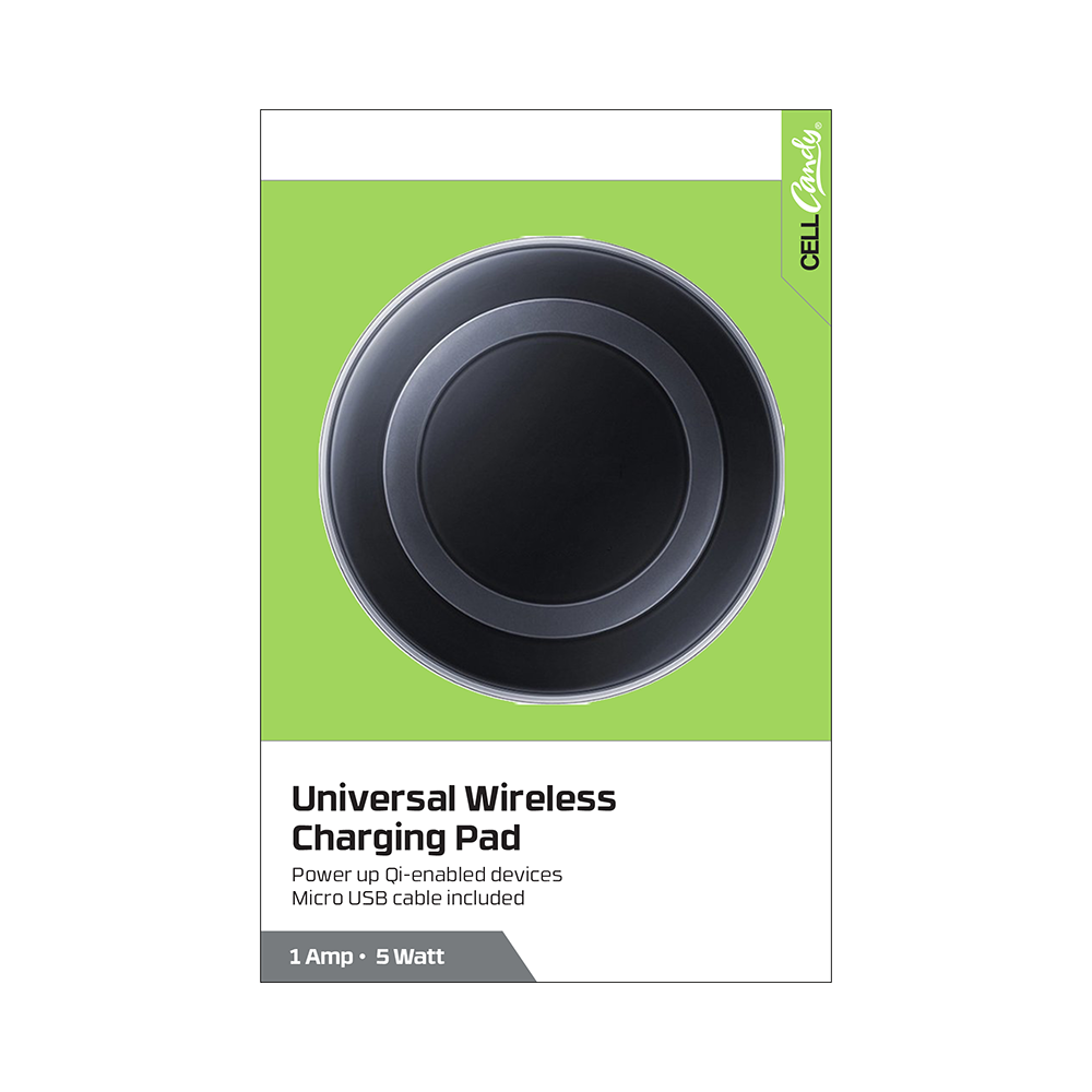 slide 1 of 1, Cellcandy 5W Wireless Charger Black, 1 ct