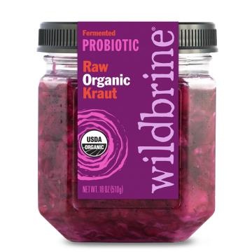 slide 1 of 1, Wildbrine Raw Organic Red Sauerkraut, 18 fl oz