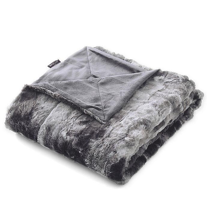 slide 1 of 1, Brielle Faux Fur Throw - Starling, 1 ct