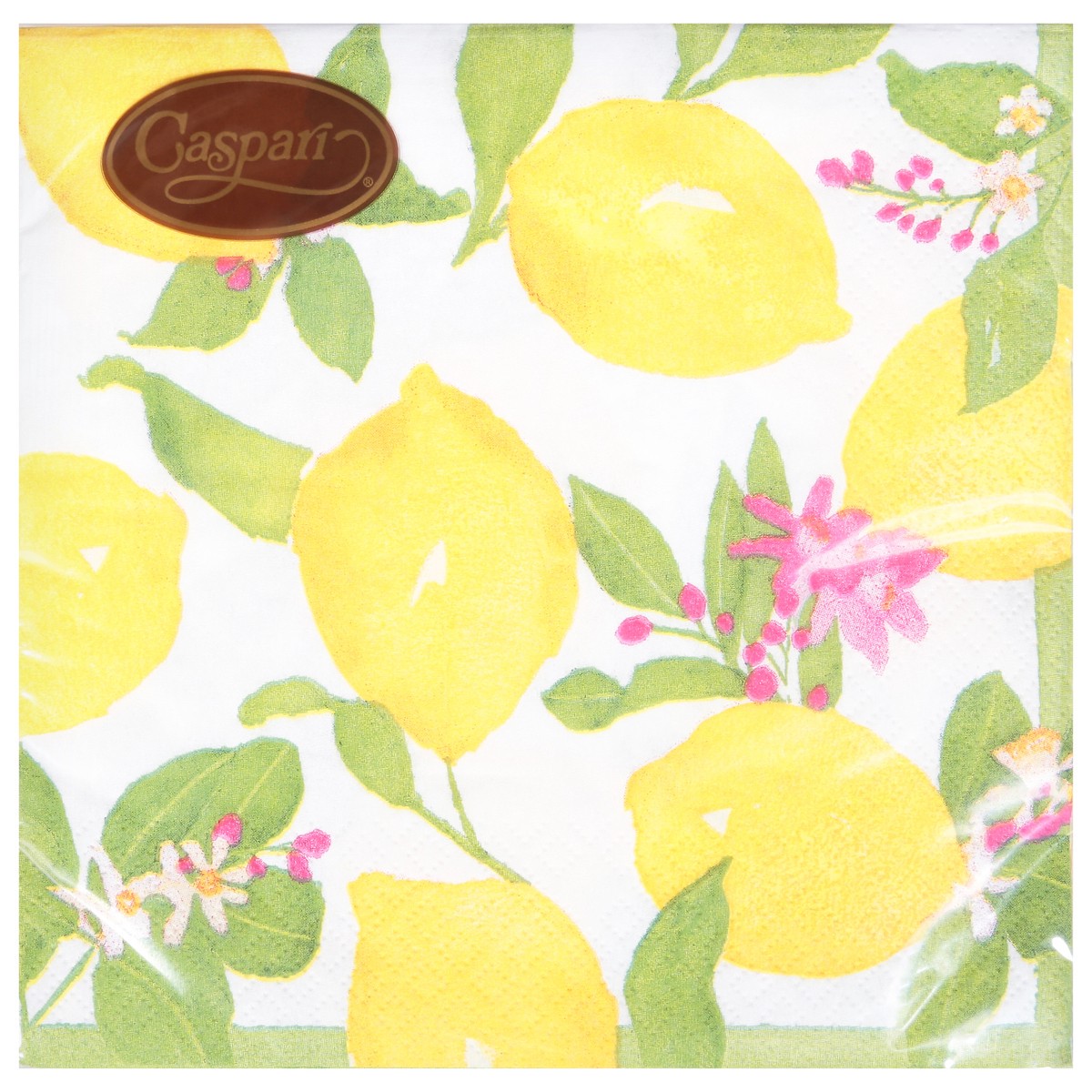 slide 8 of 11, Caspari Limoncello Triple-Ply Napkins 20 ea, 