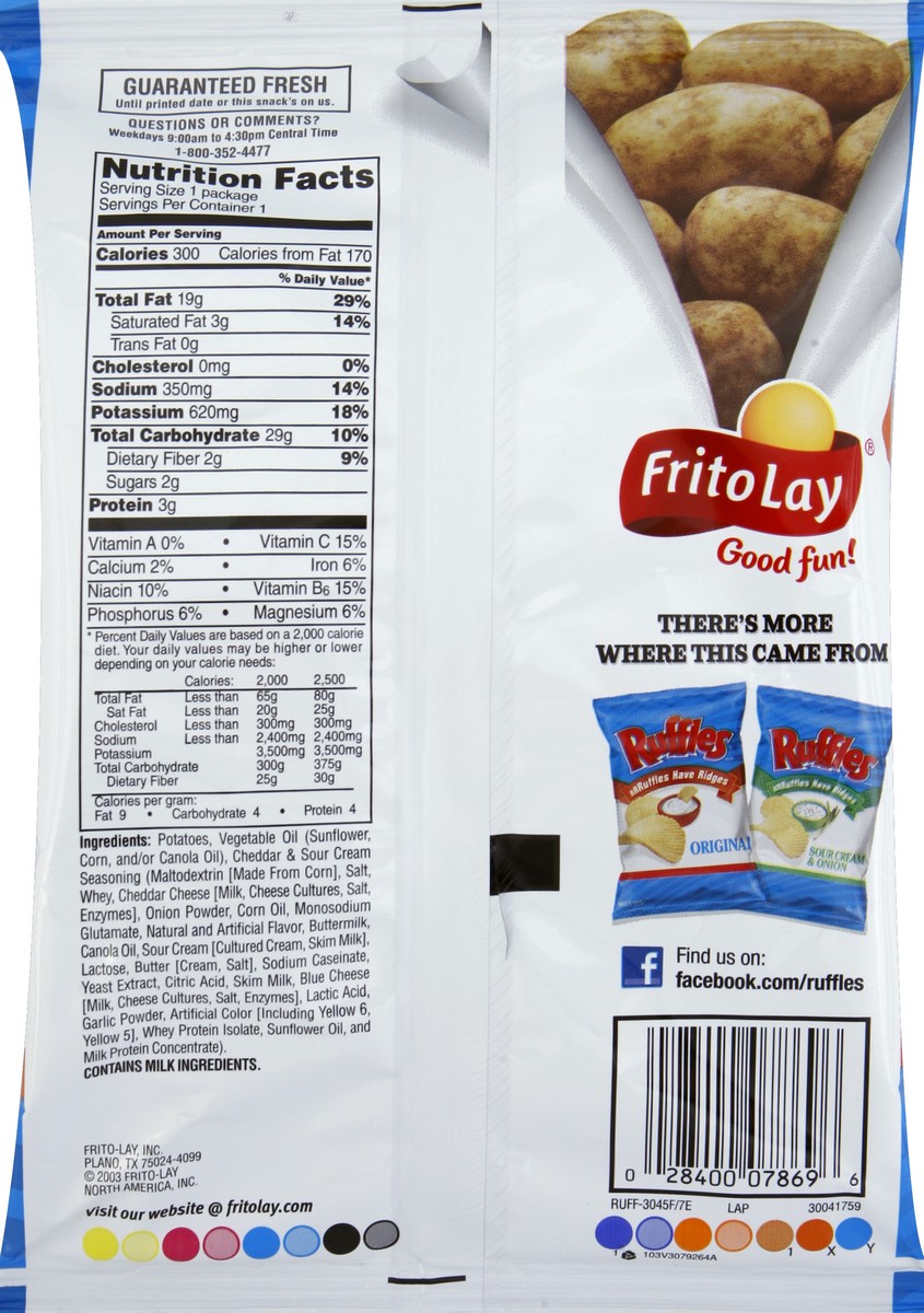 slide 4 of 6, Ruffles Potato Chips 1.875 oz, 1.88 oz