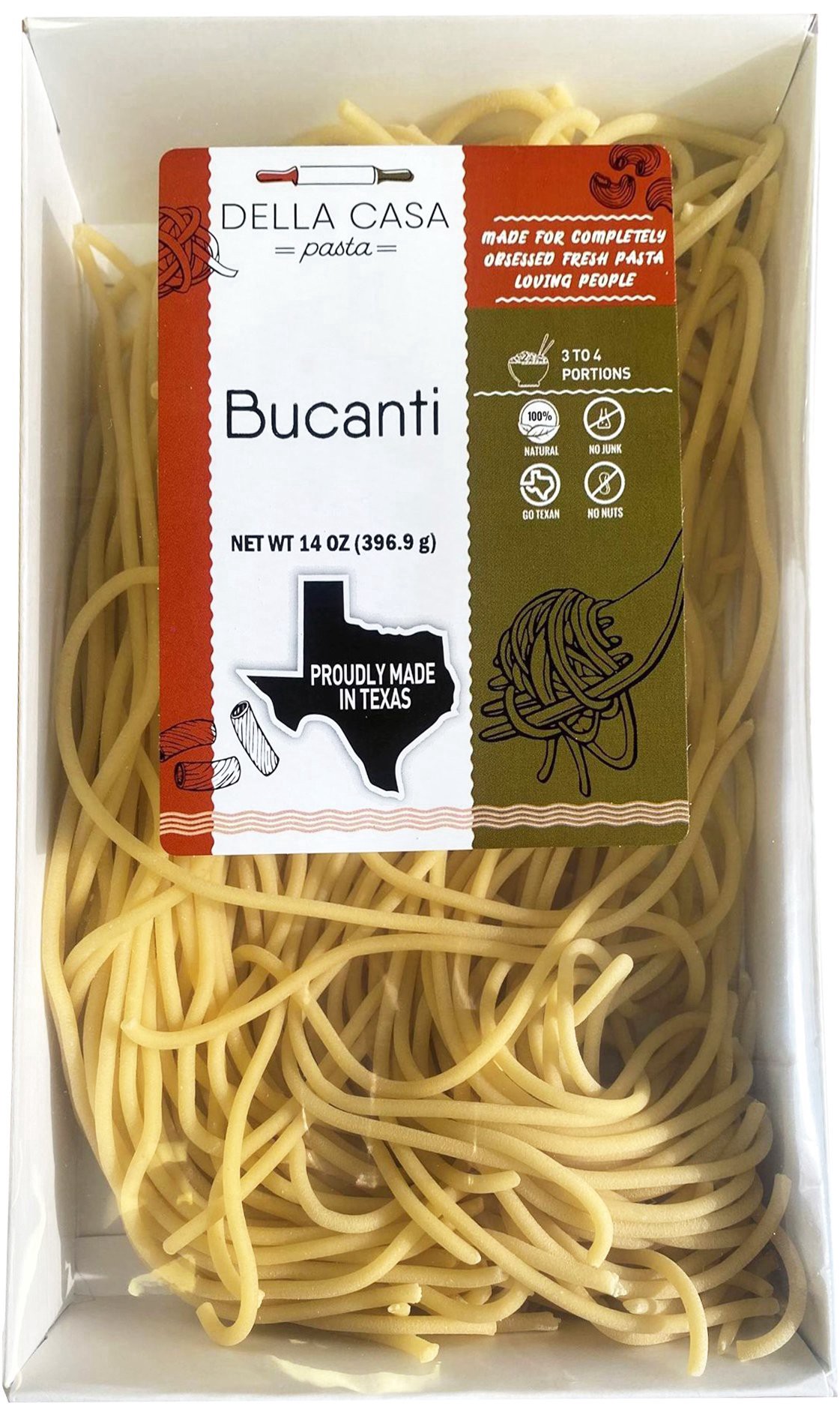 slide 1 of 1, Della Casa Pasta Bucatini, 14 oz