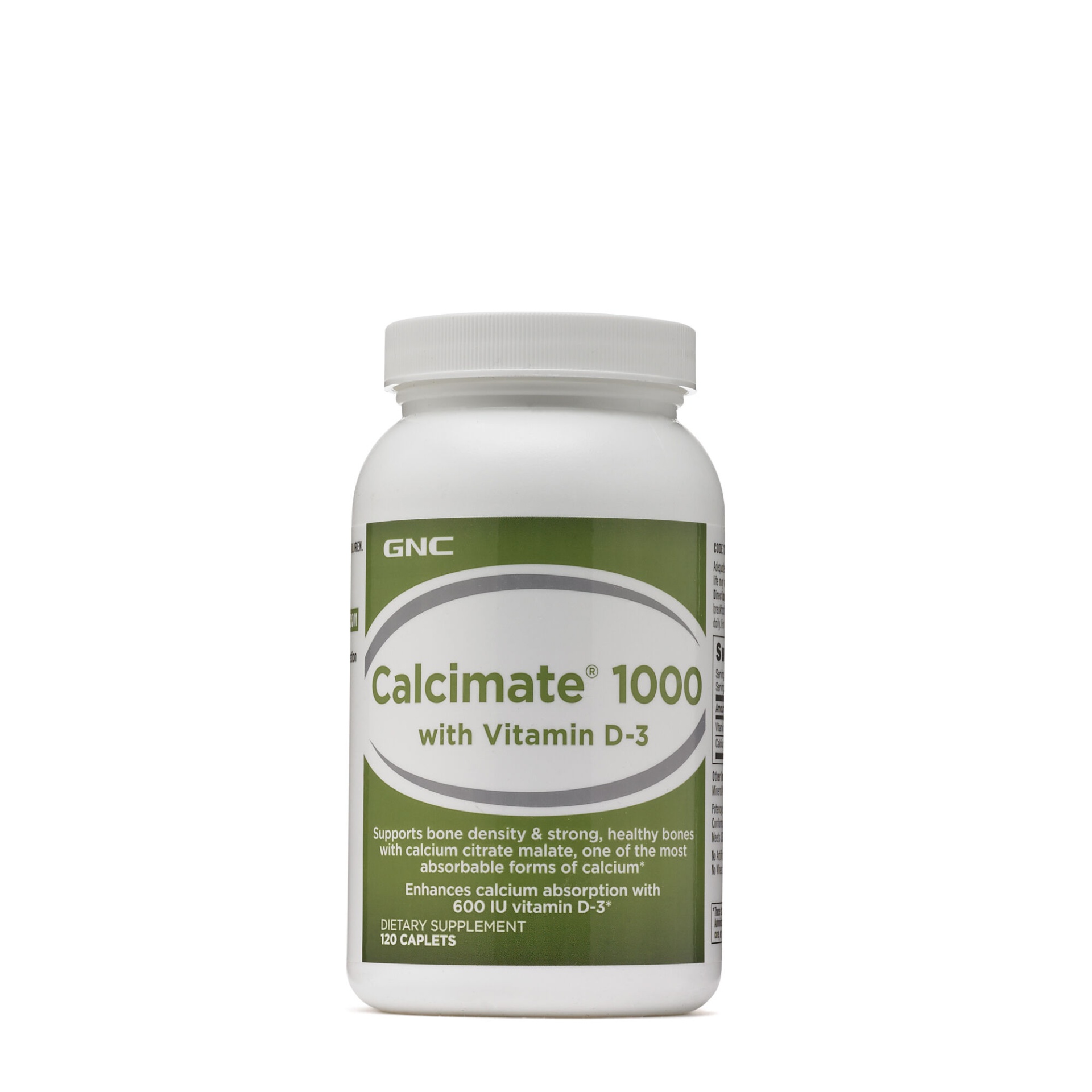 slide 1 of 1, GNC Calcimate 1000 with Vitamin D-3, 120 ct