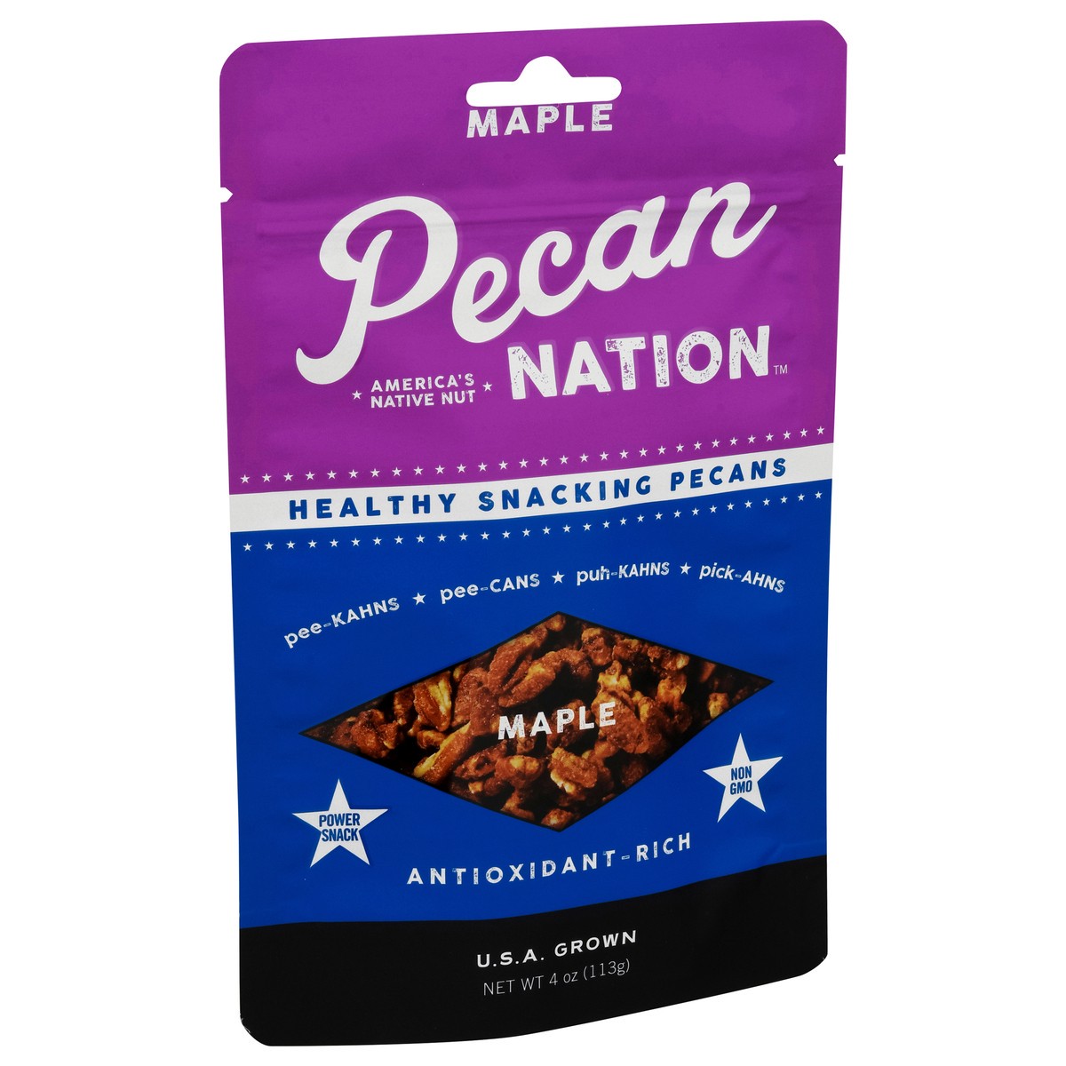 slide 3 of 9, Pecan Nation Maple Snacking Pecans, 4 oz