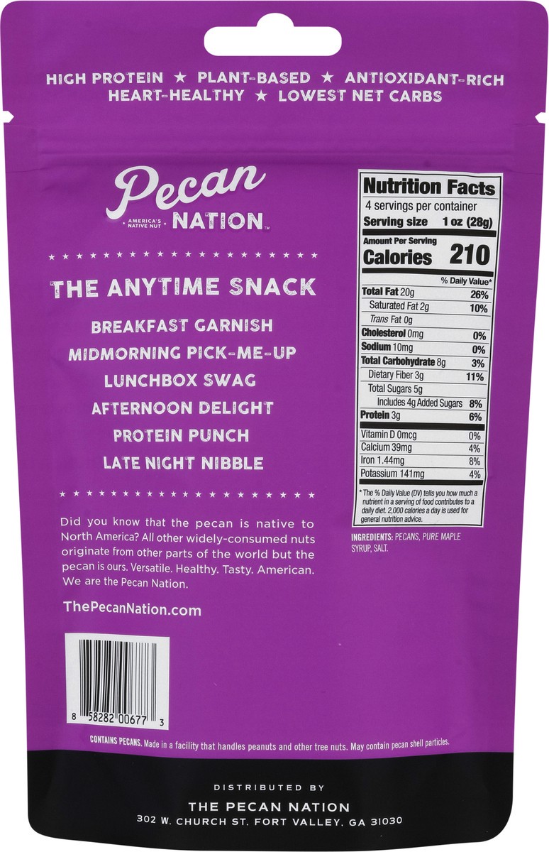 slide 9 of 9, Pecan Nation Maple Snacking Pecans, 4 oz