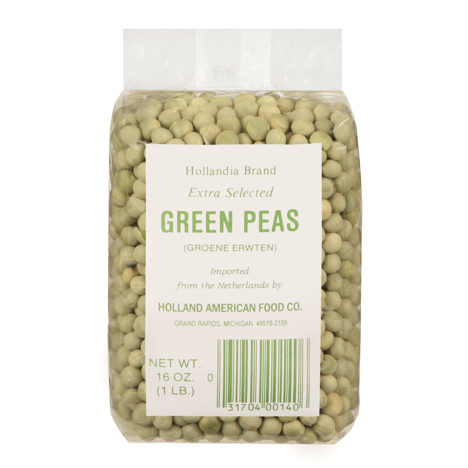 slide 1 of 1, OTHER-REGIONAL Hollandia Green Peas, 16 oz