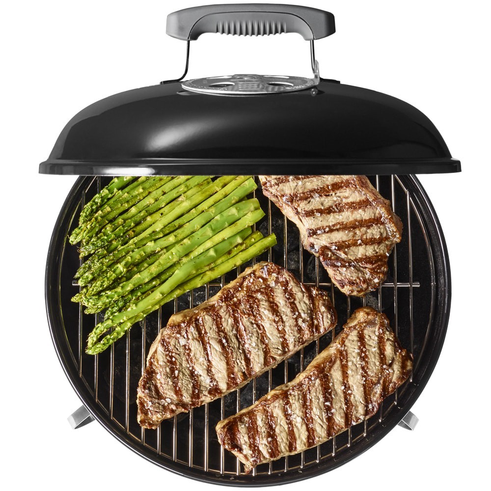 slide 3 of 6, Weber Smokey Joe Silver 147-Sq. in Black Portable Charcoal Grill, 1 ct