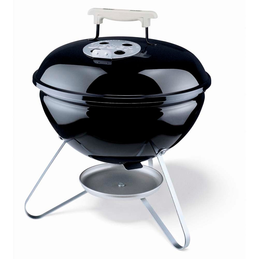 slide 1 of 6, Weber Smokey Joe Silver 147-Sq. in Black Portable Charcoal Grill, 1 ct