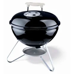 Weber Smokey Joe Silver 147-Sq. in Black Portable Grill