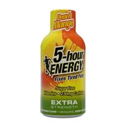 5-hour ENERGY, Extra Strength, Peach Mango, Shot, 1.93 oz.