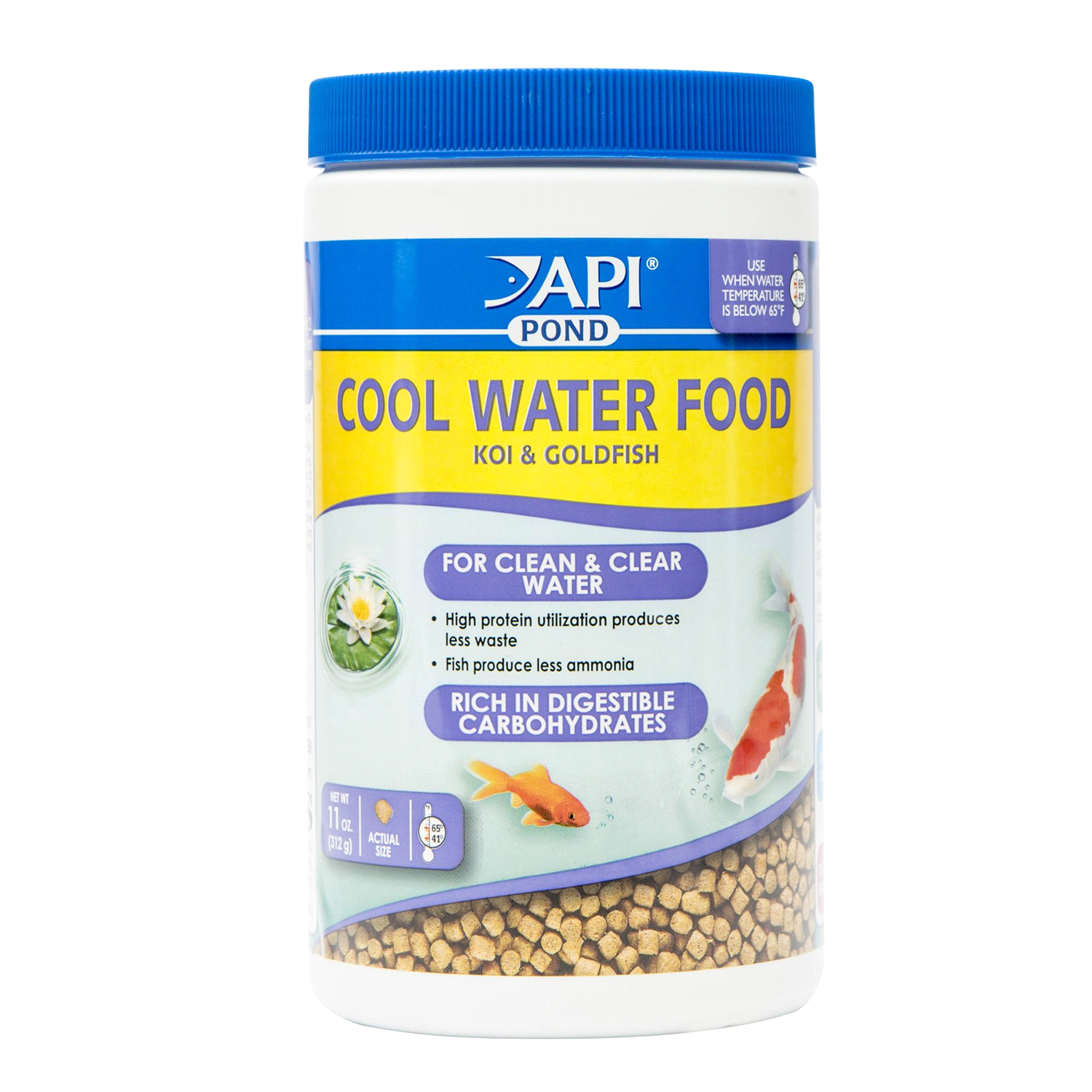 slide 1 of 1, API Cold Water Pond Wet Fish Food, 11 oz