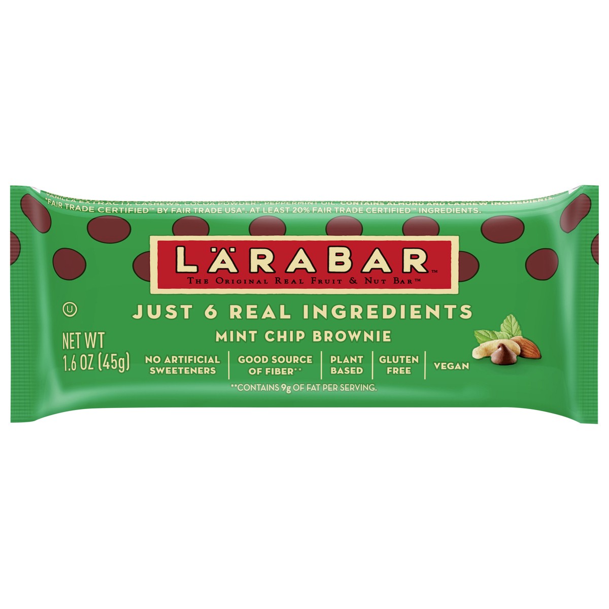slide 1 of 9, LÄRABAR(tm) Mint Chip Brownie Fruit & Nut Bars - 1.6 oz, 1.6 oz