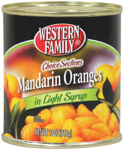 slide 1 of 1, Western Family Mandarin Oranges In Syrup, 11 oz