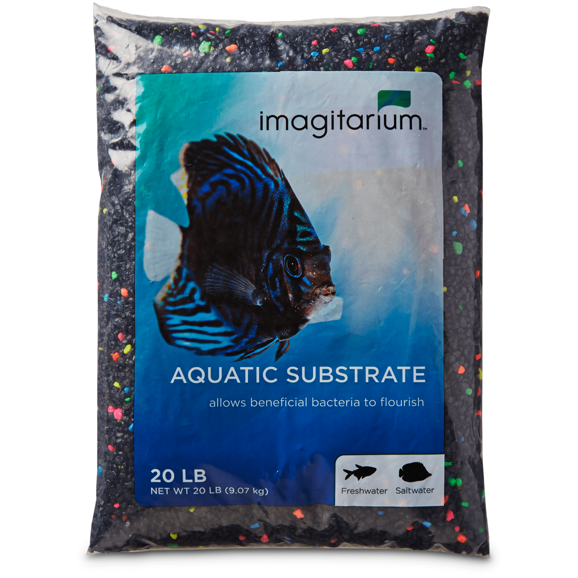 slide 1 of 1, Imagitarium Black Lagoon Aquarium Gravel, 20 lb