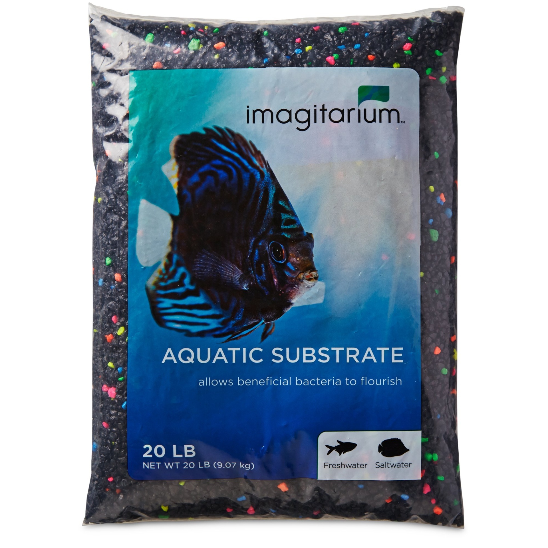 slide 1 of 1, Imagitarium Black Lagoon Aquarium Gravel, 20 lb