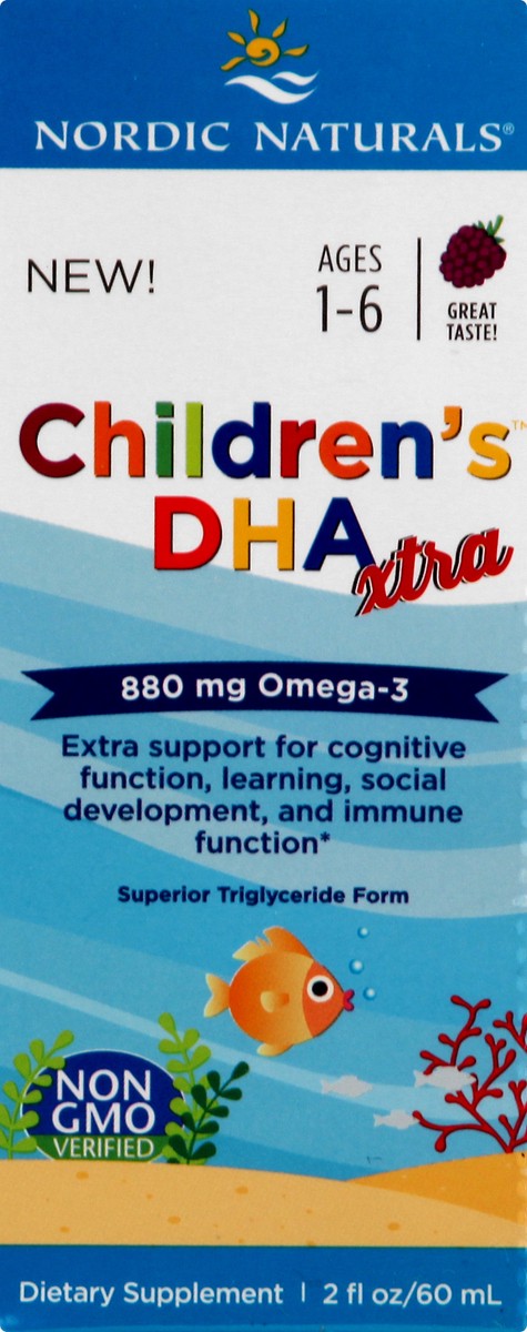 slide 5 of 13, Nordic Naturals Children's Dha Xtra Liquid Omega-3, 60 ml