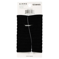 slide 10 of 29, Gimme Infinity Hair Bands Black, 12 ct