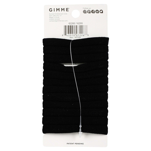 slide 20 of 29, Gimme Infinity Hair Bands Black, 12 ct