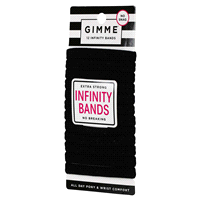 slide 4 of 29, Gimme Infinity Hair Bands Black, 12 ct