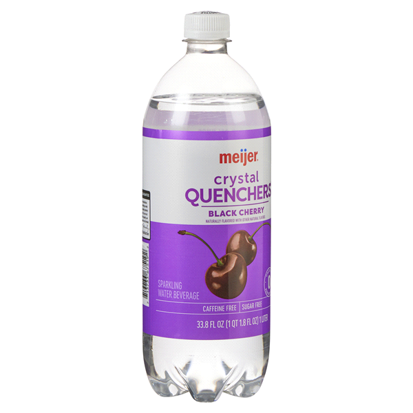 slide 3 of 29, Meijer Black Cherry Crystal Quenchers - 1 liter, 1 liter