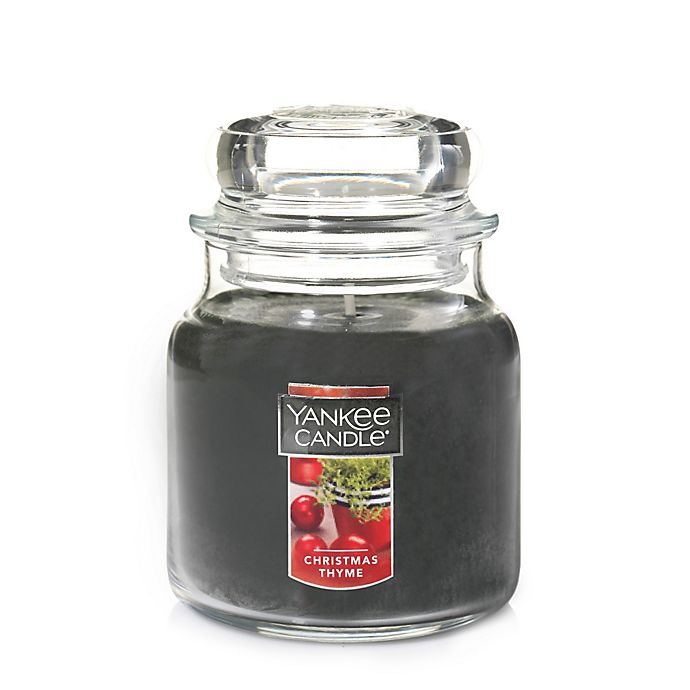 slide 1 of 1, Yankee Candle Housewarmer Christmas Thyme Medium Classic Jar Candle, 1 ct