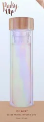 Pinky Up Blair Iridescent Glass Travel Infuser Mug - 1 ea