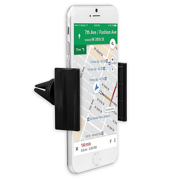 slide 1 of 1, iHome Smartphone Rotating Air Vent Mount - Black, 1 ct