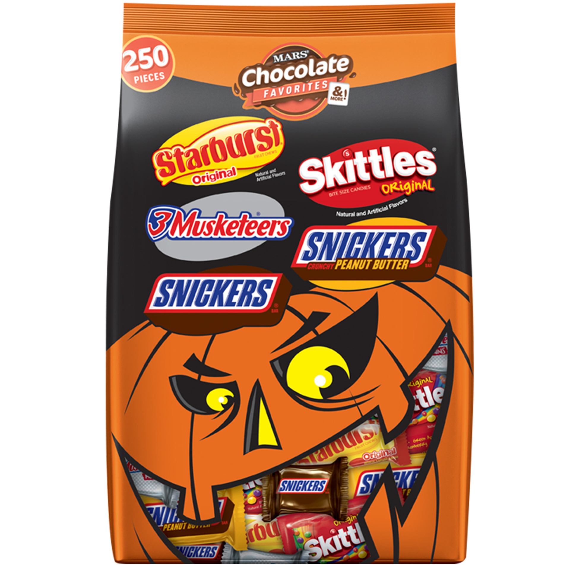 slide 1 of 1, Mixed MARS Chocolate and More Favorites Halloween Candy Variety Mix 95.1-Ounce 250-Piece Bag, 95.1 oz