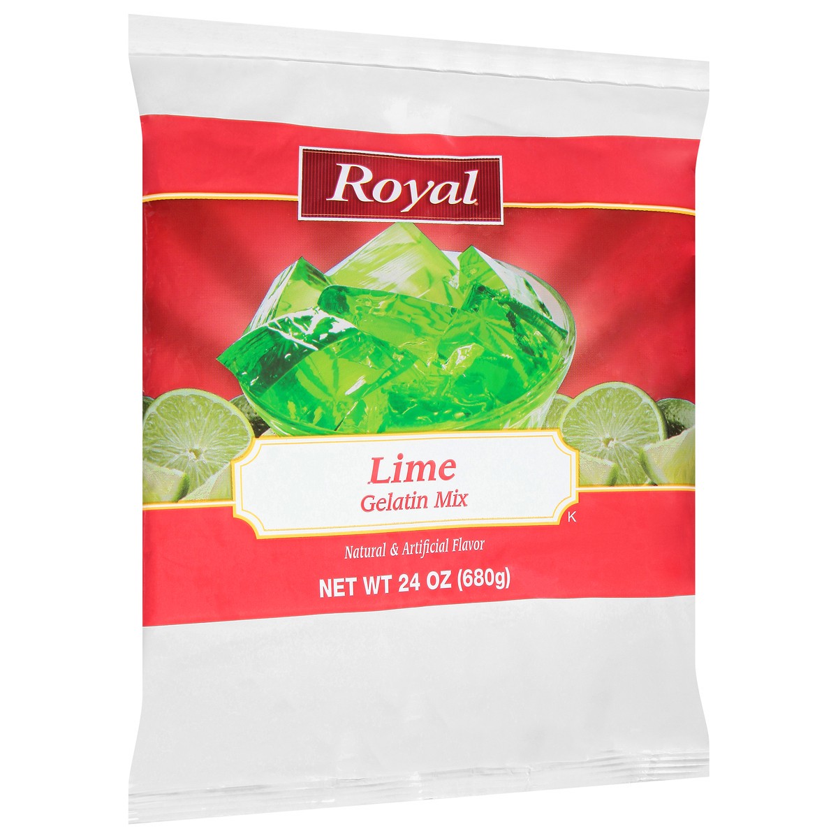 slide 3 of 9, Royal Lime Gelatin Mix 24 oz, 24 oz